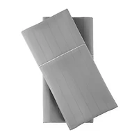 Liz Claiborne 600TC Cotton Sateen Dobby Stripe Wrinkle Free Sheet Set