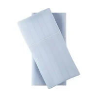 Liz Claiborne 600tc Cotton Sateen Dobby Stripe Wrinkle Free Pillowcases