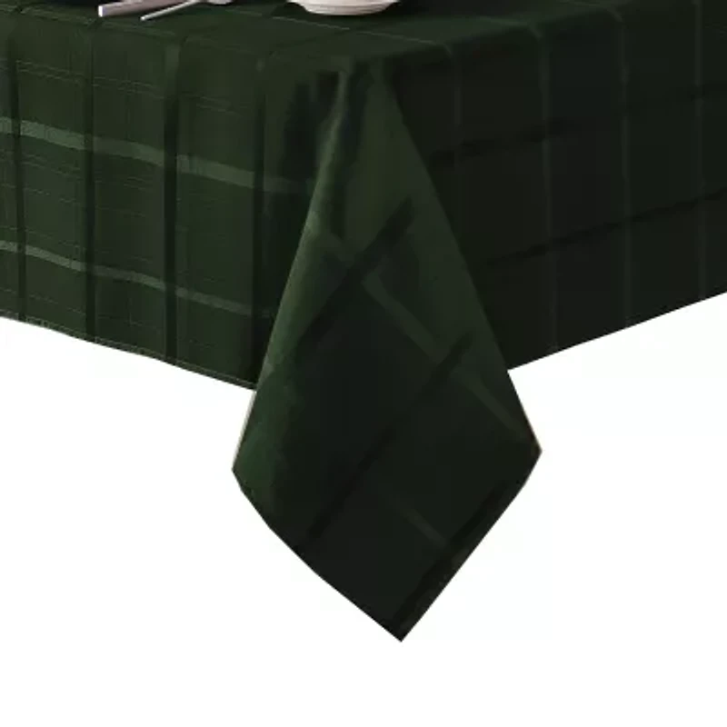 Elrene Home Fashions Elegance Plaid Jacquard Tablecloth