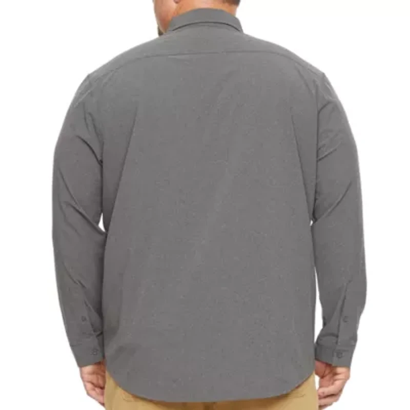 Stylus Mens Long Sleeve Regular Fit Big and Tall Button-Down Shirt