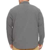 Stylus Mens Long Sleeve Regular Fit Big and Tall Button-Down Shirt
