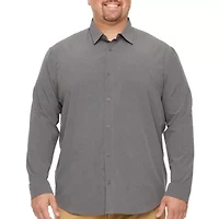 Stylus Mens Long Sleeve Regular Fit Big and Tall Button-Down Shirt