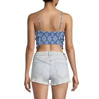 Arizona Juniors Square Neck Sleeveless Tank Top