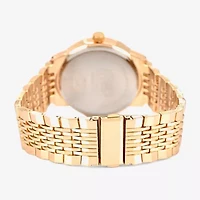 Jones N.Y. Mens Gold Tone Bracelet Watch M0183g-42-G27