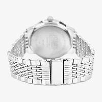 Jones N.Y. Mens Silver Tone Bracelet Watch M0183s-42-J28