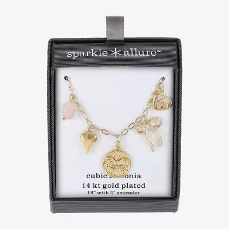 Sparkle Allure Womens 18 Inch Pendant Necklace
