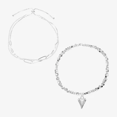 Sparkle Allure Womens 3-pc. Cubic Zirconia Pure Silver Over Brass Bracelet Set