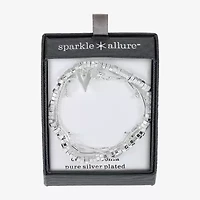 Sparkle Allure Womens 3-pc. Cubic Zirconia Pure Silver Over Brass Bracelet Set