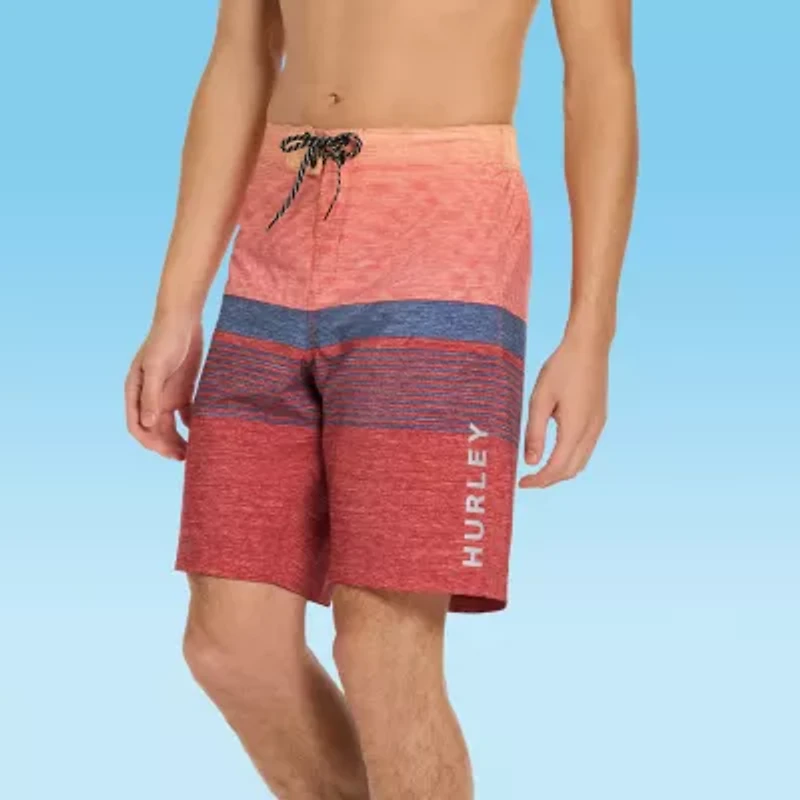 Hurley E-Board Mens Drawstring Waist Lined Ombre Swim Shorts