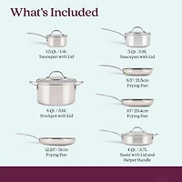 Anolon Everlast Stainless Steel Ceramic 11-pc. Cookware Set