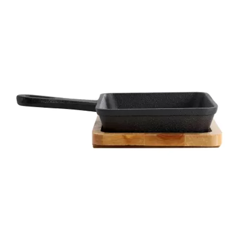 MegaChef Cast Iron Mini Square Frying Pan