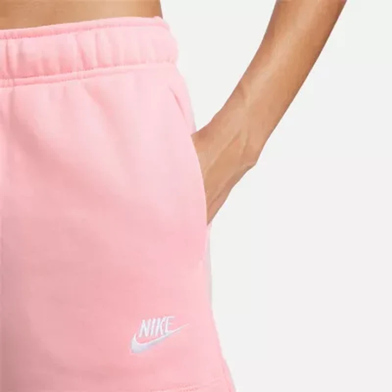 Nike Club Juniors Womens Mid Rise Active Pull-On Short