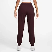 Nike Womens Drawstring Waist Cuffed Mid Rise Fleece Active Jogger Pant