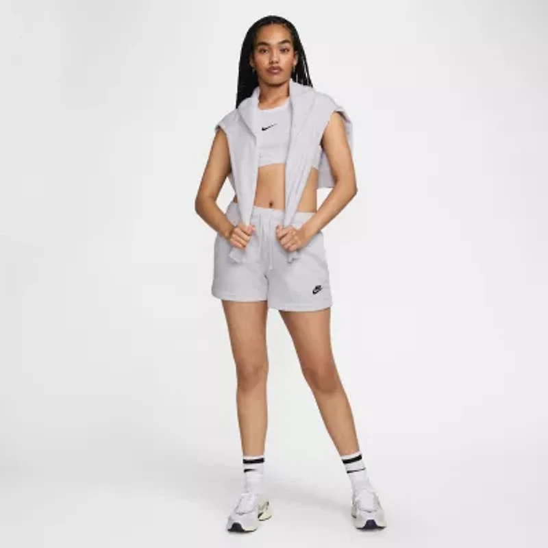 Nike Club Juniors Womens Mid Rise Active Pull-On Short