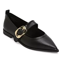 Worthington Remp Womens Pointed Closed Toe Ballet Flats