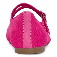 Mixit Double Buckle Mary Jane Womens Square Closed Toe Ballet Flats