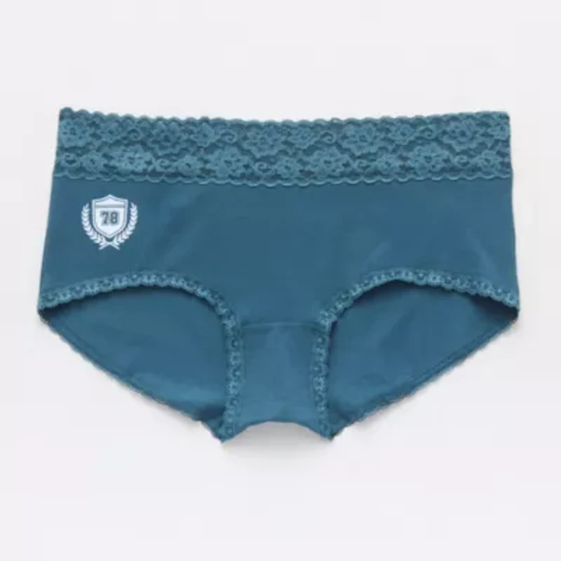 Arizona Body Organic Cotton with Lace Boyshort Panty