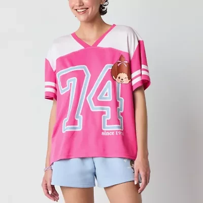 New World Monchichi Football Womens Juniors V Neck Short Sleeve Jersey