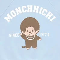 New World Monchichi Varsity Cropped Sweatshirt Womens Crew Neck Long Sleeve Juniors