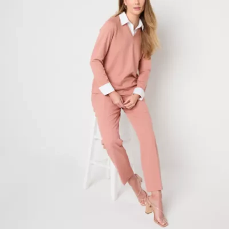 Black Label by Evan-Picone Womens Long Sleeve Blouse