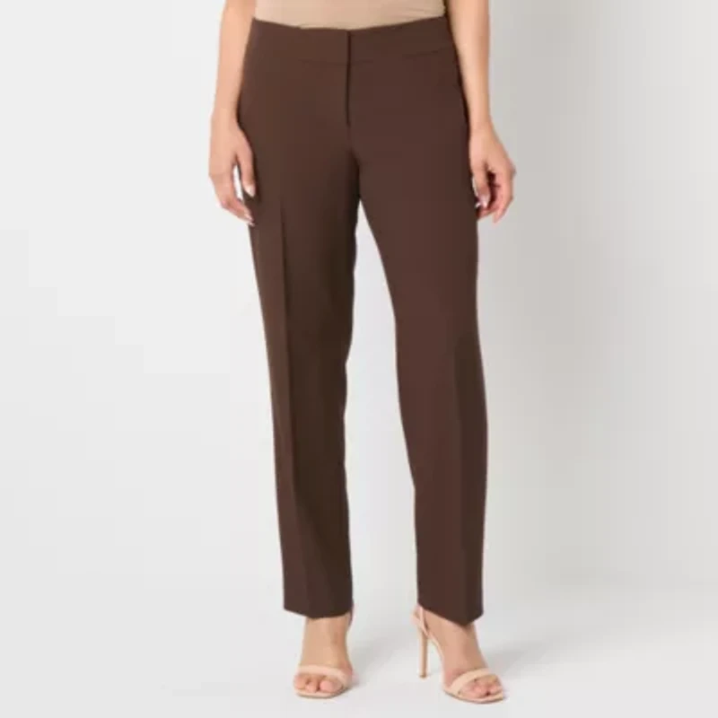 Black Label by Evan-Picone Womens Classic Fit Straight Suit Pant