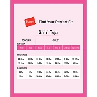 Hanes Originals Supersoft Little & Big Kid Girls U Neck Sleeveless 4 Pack Tank