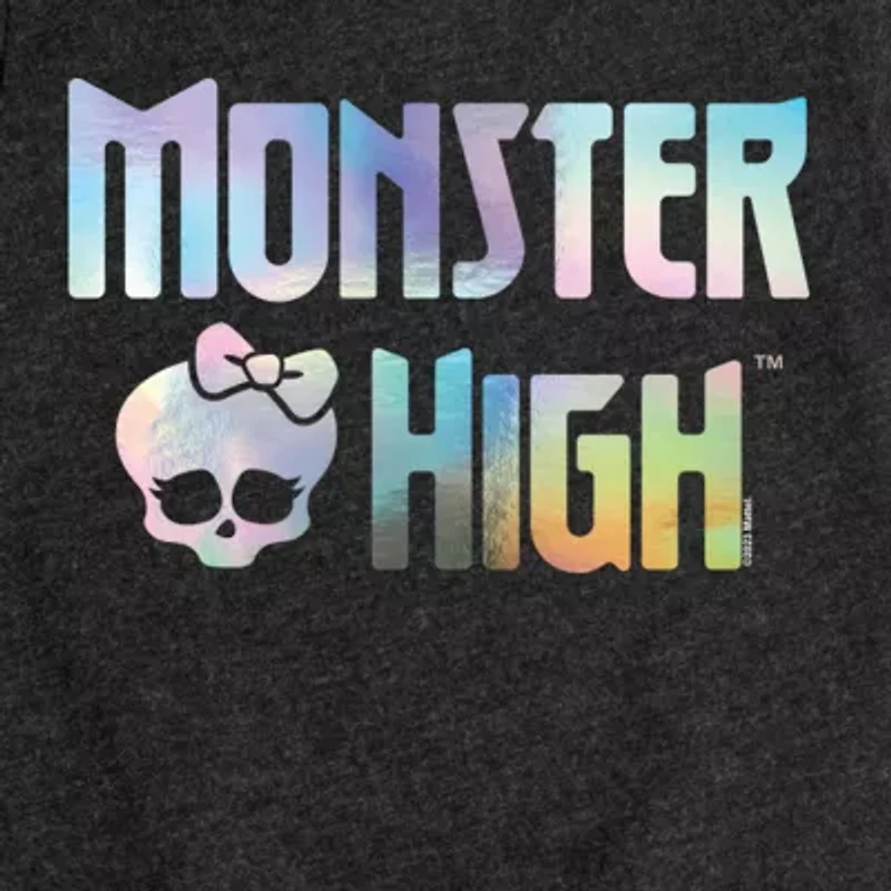 Big Kid Girls Crew Neck Short Sleeve Monsters High T-Shirt