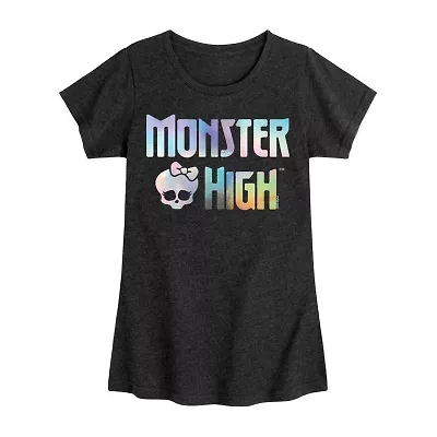 Big Kid Girls Crew Neck Short Sleeve Monsters High T-Shirt