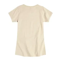 Big Kid Girls Crew Neck Short Sleeve Peanuts T-Shirt