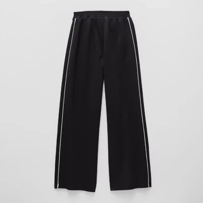 Xersion Little & Big Kid Girls High Rise Regular Fit Wide Leg Track Pant
