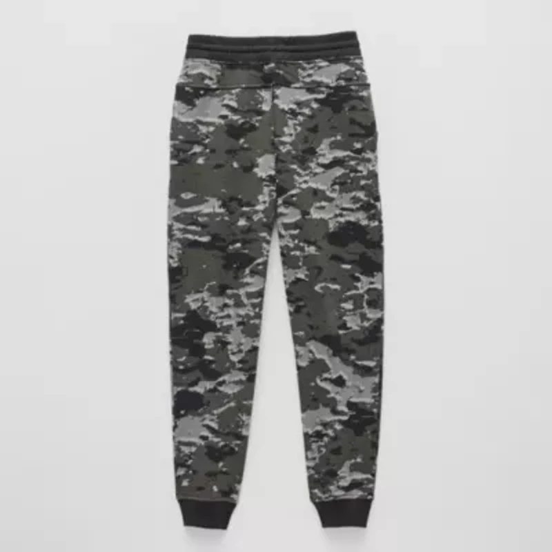 Xersion Little & Big Kid Boys Cuffed Mid Rise Regular Fit Fleece Jogger Pant