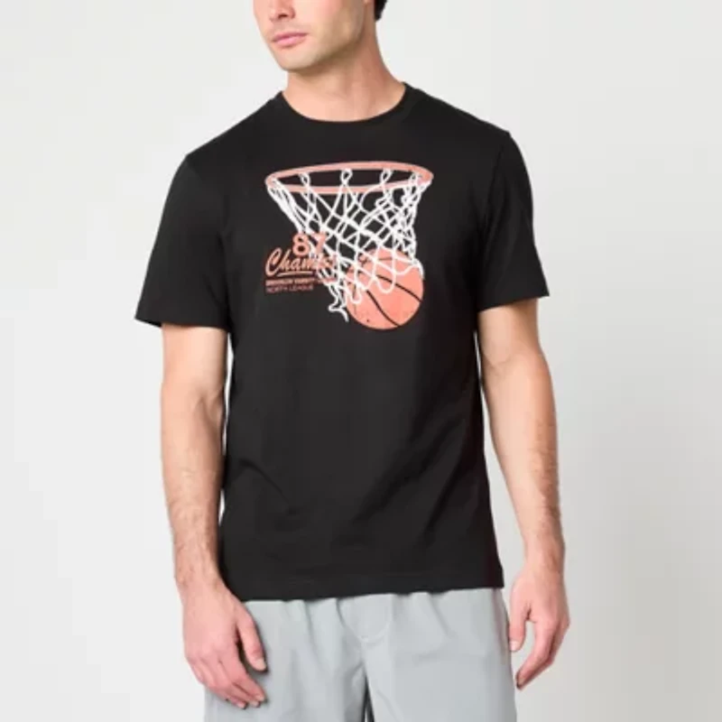 Xersion Mens Crew Neck Short Sleeve Regular Fit Graphic T-Shirt