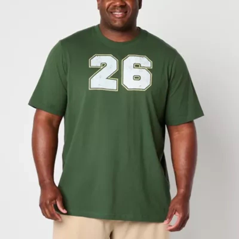 Xersion Mens Crew Neck Short Sleeve Regular Fit Big and Tall Graphic T-Shirt
