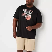 Xersion Mens Crew Neck Short Sleeve Regular Fit Big and Tall Graphic T-Shirt
