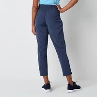 Xersion Womens FeatherLite Woven Mid Rise Tapered Pull-On Pants