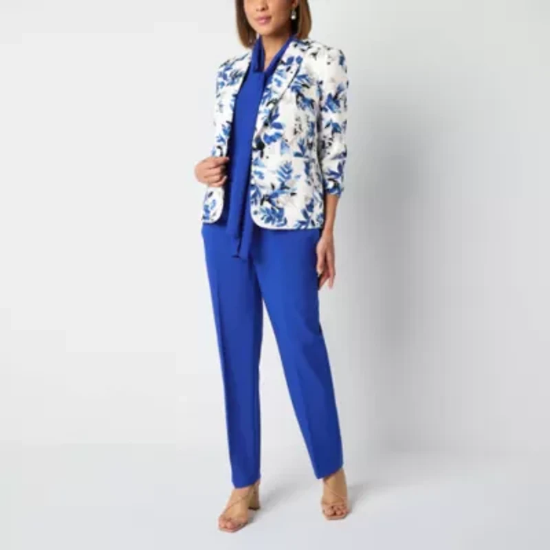 Black Label by Evan-Picone Textured Womens Classic Fit Suit Jacket