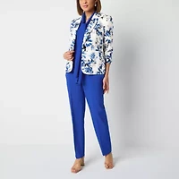 Black Label by Evan-Picone Textured Womens Classic Fit Suit Jacket
