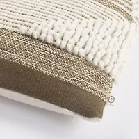 Indigo Road by Egypt Sherrod Chez Knotted Stripe Cotton Rich Square Throw Pillow