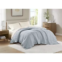 Madison Park Prospect Lightweight Down Alternative Blanket with Satin Trim