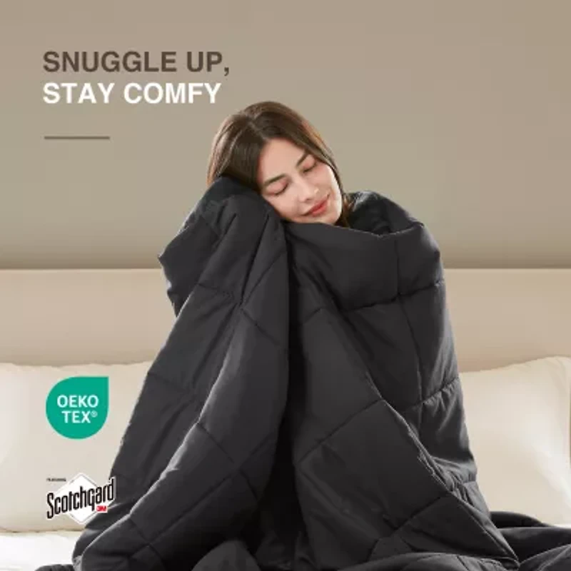 Madison Park Prospect Lightweight Down Alternative Blanket with Satin Trim