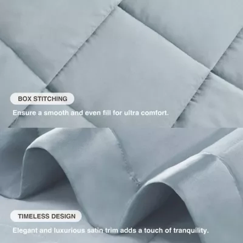 Madison Park Prospect Lightweight Down Alternative Blanket with Satin Trim
