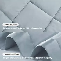 Madison Park Prospect Lightweight Down Alternative Blanket with Satin Trim