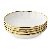 Certified International Regency Gold 4-pc. Porcelain Soup Bowl