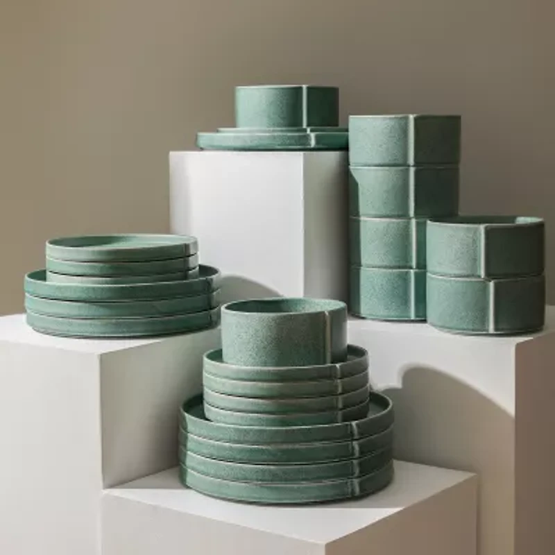 Stone + Lain Bao 24-pc. Stoneware Dinnerware Set
