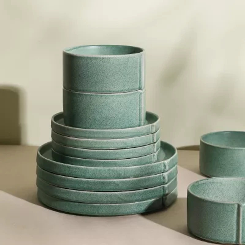 Stone + Lain Bao 24-pc. Stoneware Dinnerware Set