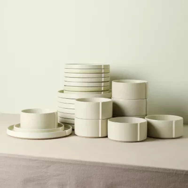 Stone + Lain Bao 24-pc. Stoneware Dinnerware Set