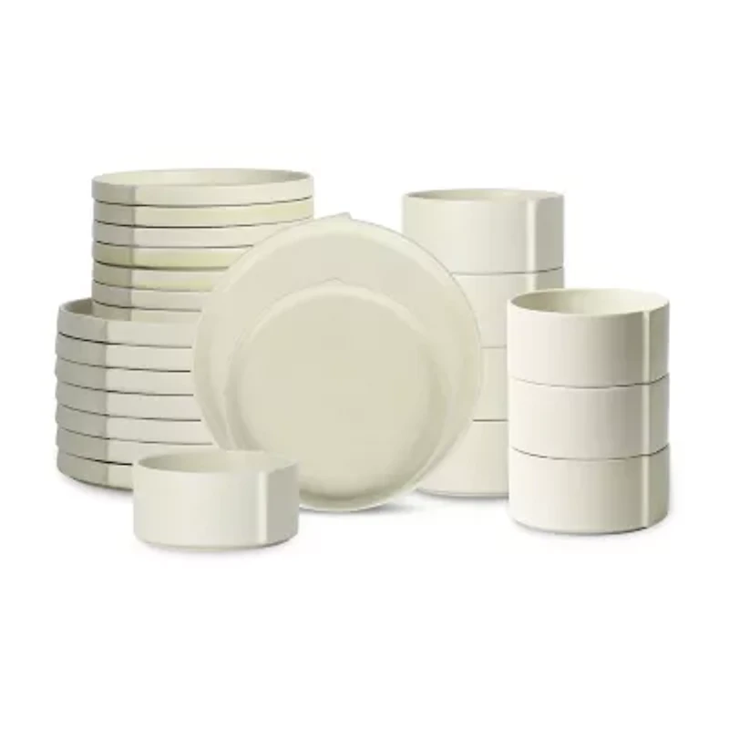 Stone + Lain Bao 24-pc. Stoneware Dinnerware Set