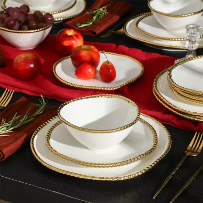 Christian Siriano New York Akoya 4-pc. Porcelain Dinnerware Set