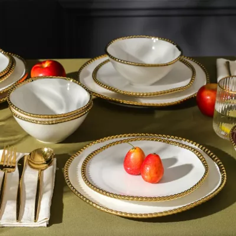 Christian Siriano New York Akoya 4-pc. Porcelain Dinnerware Set