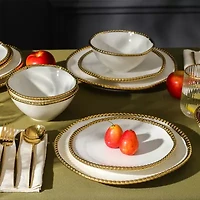 Christian Siriano New York Akoya 4-pc. Porcelain Dinnerware Set